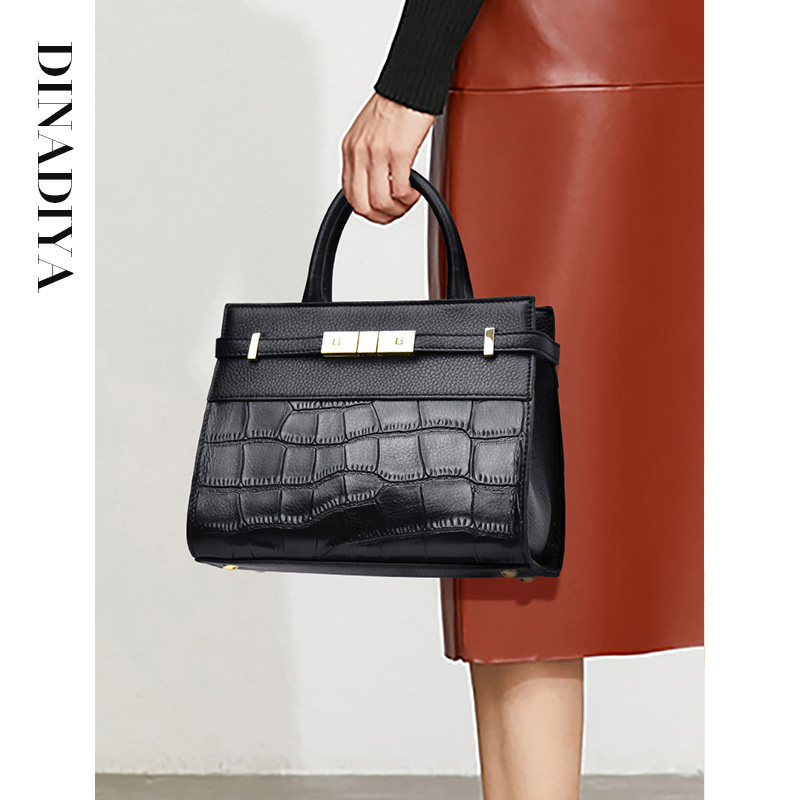 真皮女包2022新款夏季轻奢感斜挎包 迪娜迪亚女士包袋