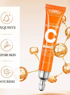 Vitamin C Eye Cream Anti Dark Circles Eyes Bags Remover Mois