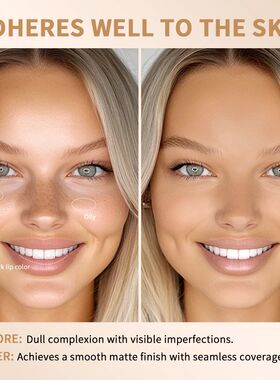 Skin Tint Foundation Stick with Brush Multi Use Matte Waterp