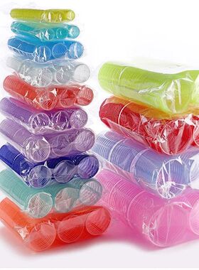 6pcs Self-Grip Hair Rollers Heatless Hair Curlers No Heat Ha