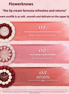 Strawberry Cupid Lipstick Cake Matte Velvet Lipgloss Lip Mud