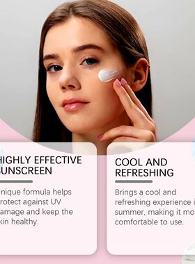 Cherry Blossom Sunscreen Cream Spf 50+ Long-Lasting Anti UV