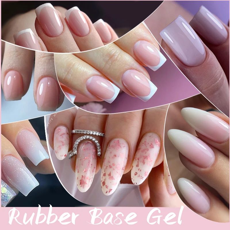 30ml Rubber Base Gel Nail Polish Refill Supplier Nude Jelly - 图3