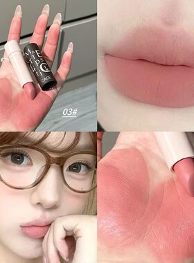 Matte Lipstick Makeup Waterproof Nude Dark Red Brown Lip Sta