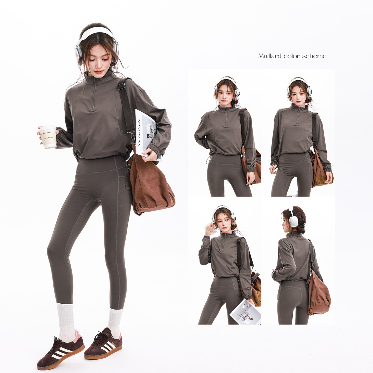 奔跑吧卡卡加绒运动卫衣女半拉链宽松瑜伽健身服上衣软糯长袖秋冬,淘宝优惠券,粉丝福利购,淘宝优惠卷