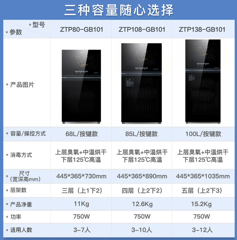 华帝消毒柜家用小型立式消毒碗柜 华帝上势消毒柜