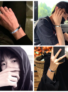 韩版运动硅胶男士学生配饰手环