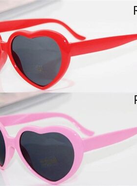 Heart Shaped Love Effects Glasses Watch The Lights Change He