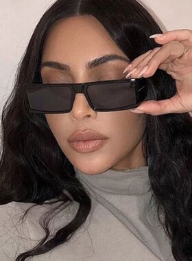 Fashion Rectangle Sunglasses Women New Oversized Mirror Men