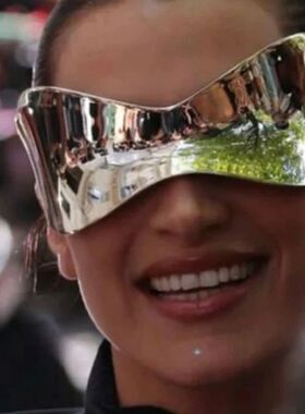 Oversized Futuristic Shield Sunglasses for Women Men Fashion