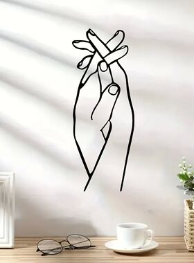 Couple Holding Hands Commemoratively Wall Sticker Pvc Wall S