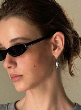 Popular Small Narrow Cat Eye Sunglasses Women Men's Luxury B