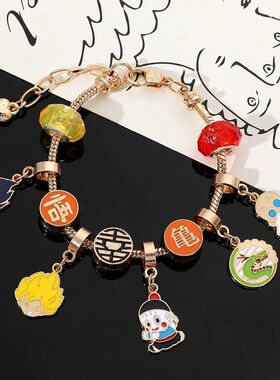 Anime Dragon Ball Figure Son Goku Pendant Bracelet Master Ro