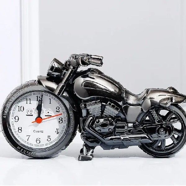 Creative Train Alarm Clock Motorcycle Fashion Timing Quartz - 图2