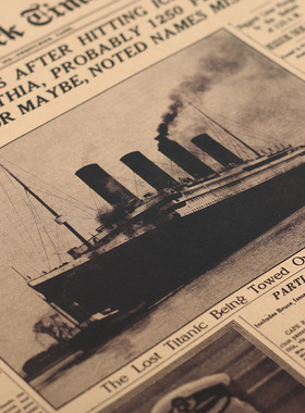 Classic The New York Times History Poster Titanic Shipwreck