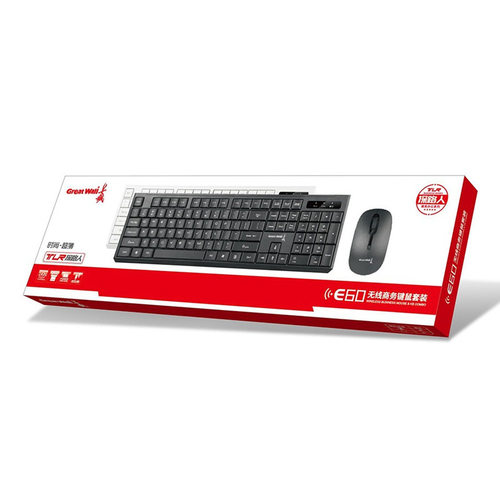 E60 This Computer 2.4g Wireless Keyboard And Mouse Set All-i - 图2