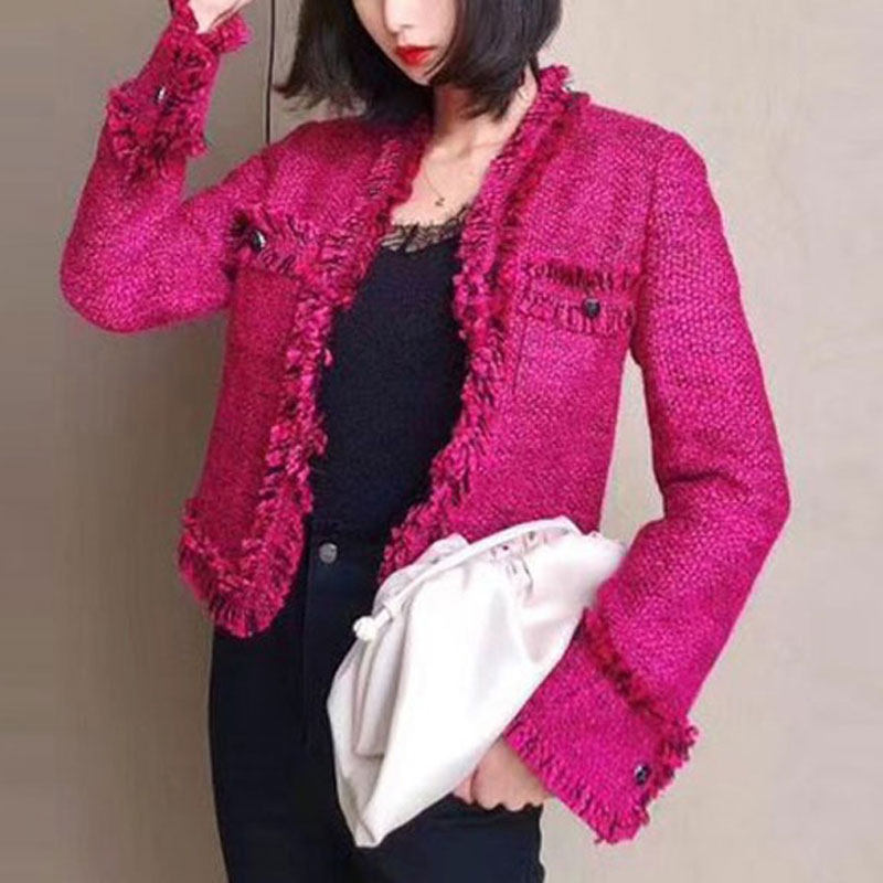 年阿玛施新特2021秋新款高腰短外套 必帅短外套