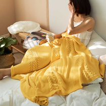 Pure Cotton Nordic Sofa Blanket Office Afternoon Nap Towel Blanket Knit Bed Tail Blanket Cover Blanket Summer Hair Blanket Thin