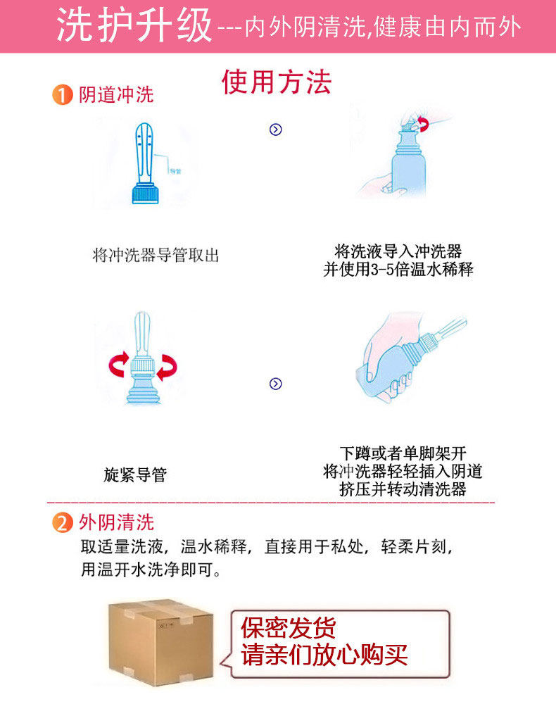 达妇宁千金女性宫颈烂糜洁阴护理液 达妇宁居家日用私处洗液