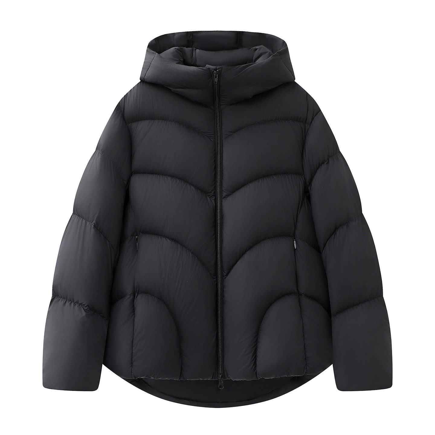 现货江南同款2025冬季新款宽松保暖泡芙连帽面包羽绒服 5P0C10440 - 图3