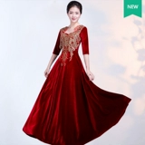 容悦公主 Новый бархатный хор костюмы, длинные юбки, костюмы припев, платья для хора сценического хора, Национальный день