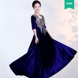 容悦公主 Новый бархатный хор костюмы, длинные юбки, костюмы припев, платья для хора сценического хора, Национальный день