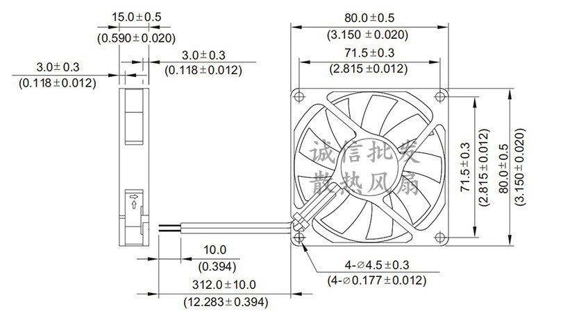 原装全新AFB/EFB0812HHB 12V24V 8cm8015大风量电源变频器2线风扇 - 图0