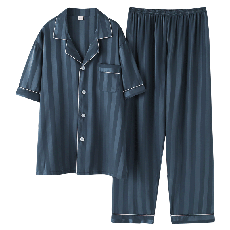 丝绸短袖长裤2021年新款冰丝睡衣 顿尼科睡衣/家居服套装