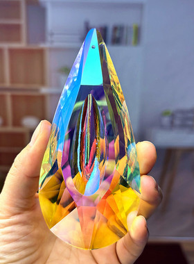 水晶太阳捕手阳光棱镜送儿童礼物探索彩虹折射空中吊饰车挂后视镜