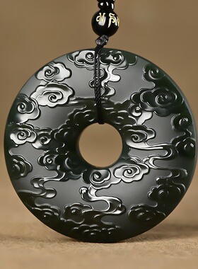 吊坠新疆一级细料观音关公玉佩