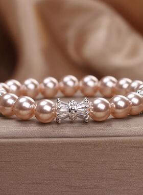 巴洛克天然淡水珍珠手链女气质