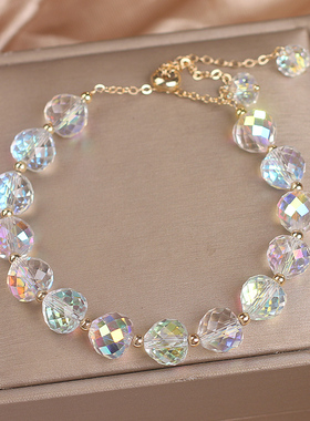 网红ins小众设计水晶手链女时尚