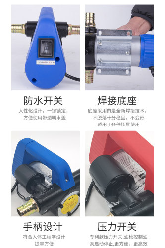 大功率抽柴油泵 12V24V220V自动启停加油泵自吸泵小型加油机器-图1