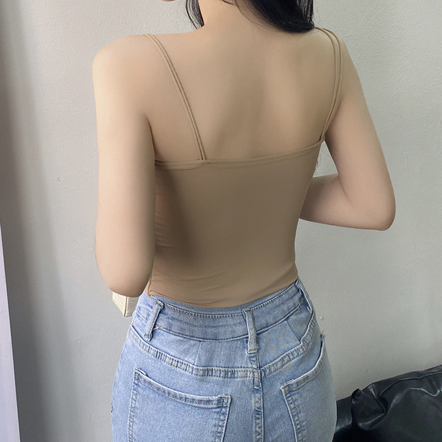 Ice silk camisole for women with thin back straps