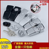 Haytan DK604-1-2 Distribution Cabinet Door Lock Buckle Lock DKS Large Zinc Alloy Car Tailbox Catch Hide Buckle