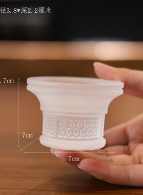 琉璃七色蜡烛台七彩莲花酥油灯