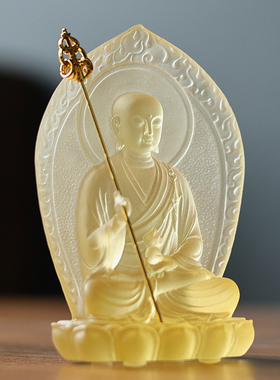 琉璃背板火焰地藏菩萨