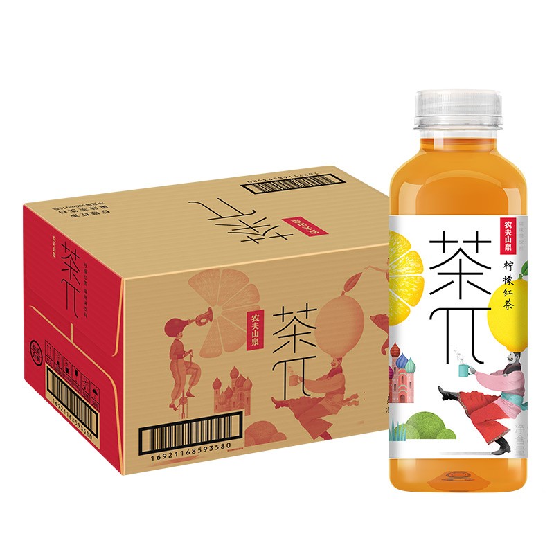 农夫山泉茶π派柠檬红茶500ml15瓶整箱包邮250ml果味茶饮料特批价 - 图3