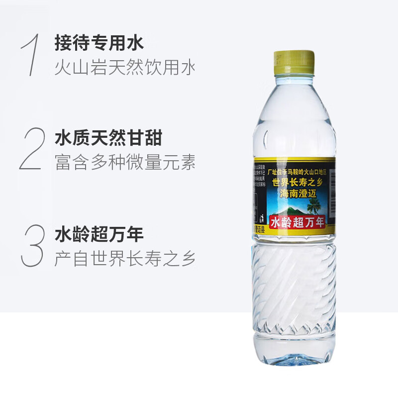 海南椰树牌火山岩天然矿泉水542ml*24瓶整箱小瓶装饮用水包邮特价