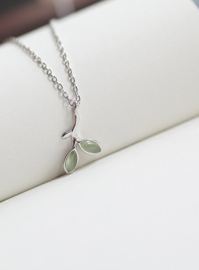 ins冷淡风设计感森系吊坠项链