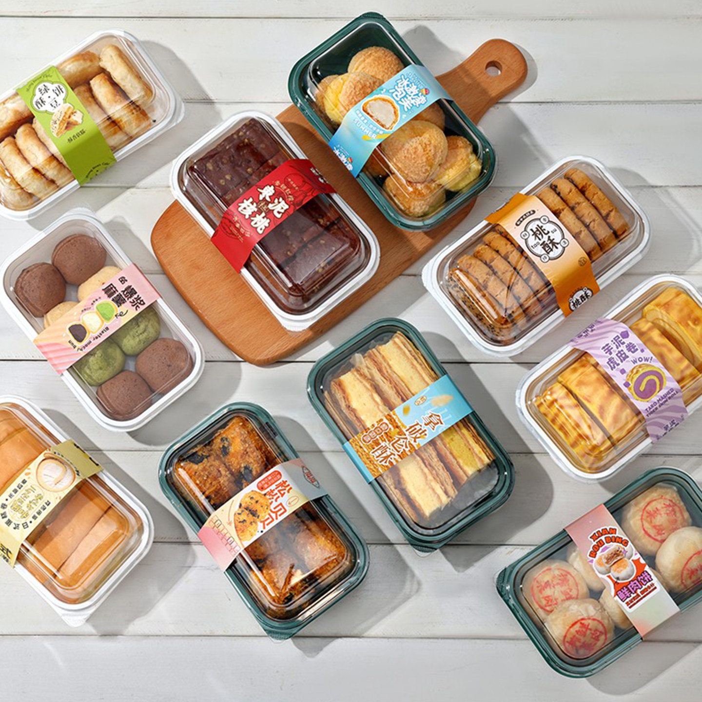 中式糕点桃酥盒子麻薯枣糕蛋糕卷透明打包盒泸溪河同款点心包装盒,淘宝优惠券,粉丝福利购,淘宝优惠卷