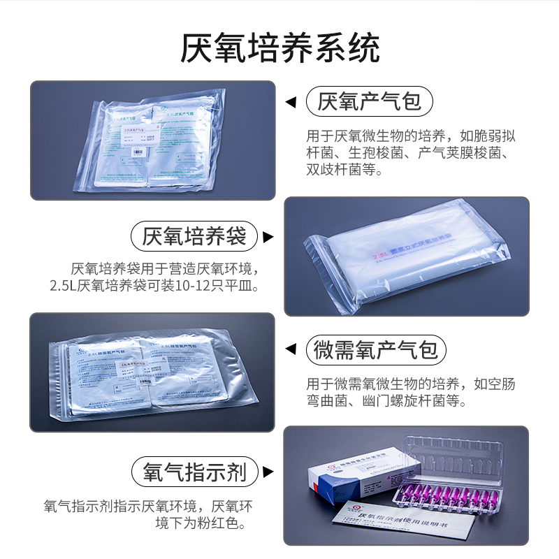青岛海博厌氧产气包袋厌氧培养袋厌氧指示剂2.5L350ml - 图2