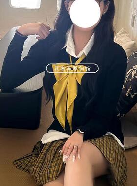 黄色超大领结女纯色蝴蝶结jk制服衬衫酒红学院风燕尾蝶龙领花