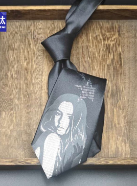 买二送一领带设计感小众女手打学生蓝色樱桃粉色心脏箭头定位人物