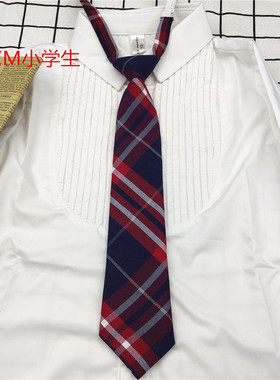 小学生校服领带女童领结男童小朋友领花儿童制服领带拉链款