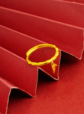 戒指女2025新款素圈金戒指