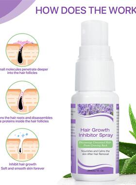 Hair Inhibitor, Painless Hair Regrowth Inhibitor Spray抑喷雾