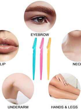 10/40Pcs Eyebrow Trimmer Face Blade Shaver Portable Eye Brow
