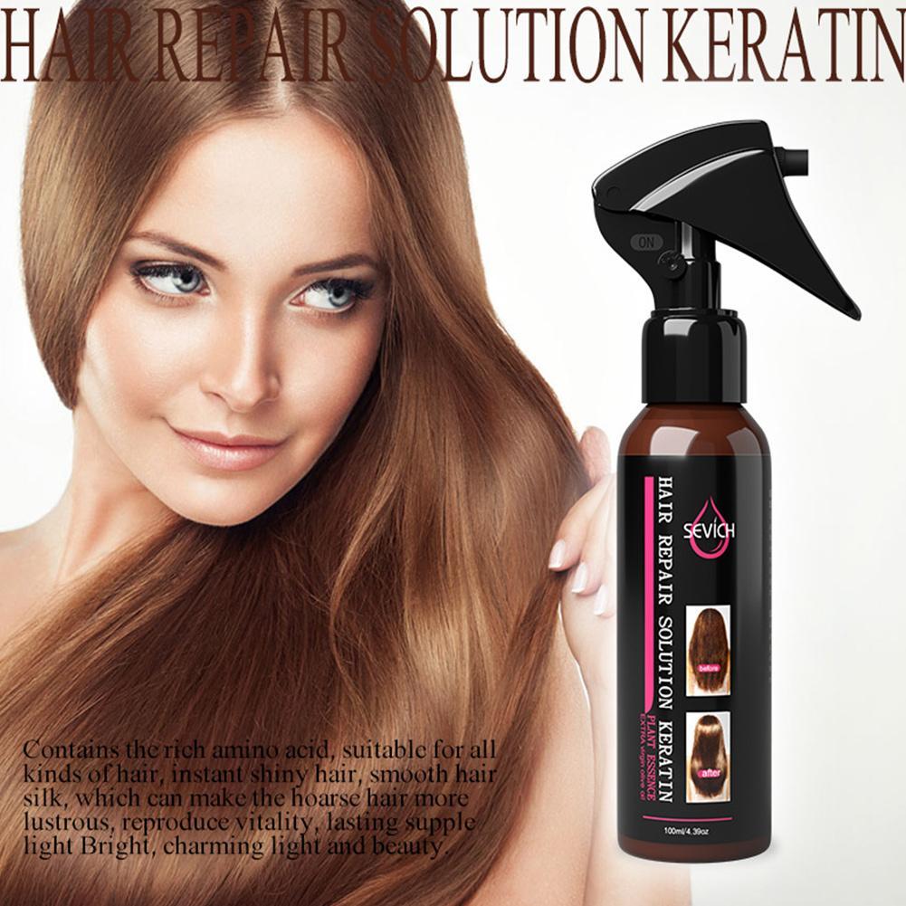 100ml Hair Care Smoothing Spray To Repair Dyeing Ironing Hai - 图0