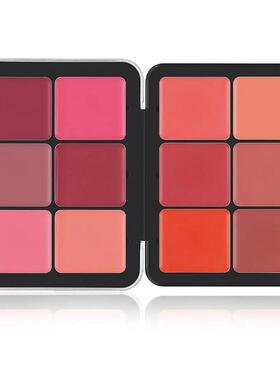 12-color blush palette Matte blush palette creamy